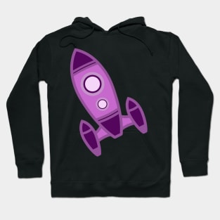 Purple Spaceship Hoodie